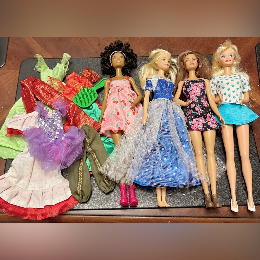 Barbie and clothing bundle